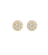 Orecchini Tondo Oro Giallo 9Kt Pavè Zirconi