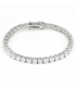 Bracciale Tennis Argento e Zirconi Bianchi 3mm