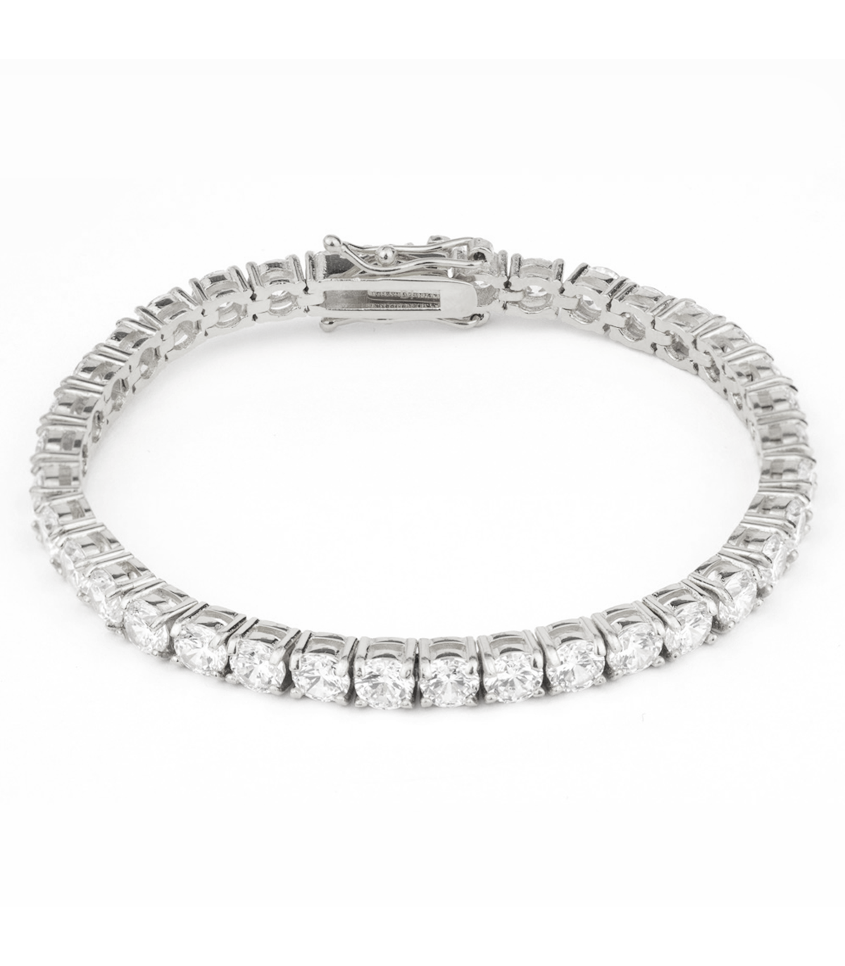 GD Signs Bracciale Tennis Donna In Acciaio 316L Con Zirconia – Oro, Argento O Rosa, Regolabile
