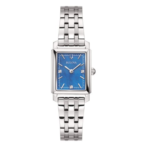 Orologio Bulova Sutton Tank 96P245 Madreperla Azzurro