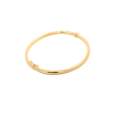 Bracciale Rigido Argento Dorato Sottile
