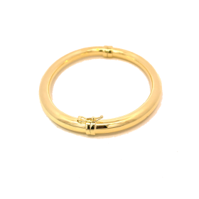 Bracciale Rigido Argento Dorato Grande zoom