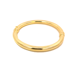 Bracciale Rigido Argento Dorato Grande