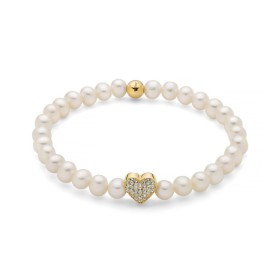 Bracciale Perla Miluna Argento e Topazi Bianchi PBR3506G