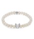 Bracciale Perla Miluna Argento e Topazi Bianchi PBR3502 Farfalla