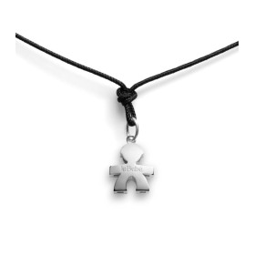 Collana Le Bebé I Tesorini LBB914 Oro Bianco 18kt Sagoma Bimbo