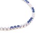 Bracciale Tennis Argento Zirconi Bianchi e Blu Piccolo dettagli