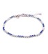 Bracciale Tennis Argento Zirconi Bianchi e Blu Piccolo