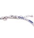 Chiusura Bracciale Tennis Argento Zirconi Bianchi e Blu Piccolo