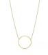 Collana con Cerchio Vuoto Oro Giallo 18kt
