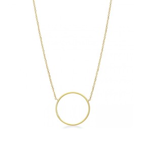 Collana con Cerchio Vuoto Oro Giallo 18kt