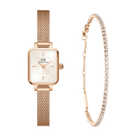 Set Daniel Wellington Quadro Mini e Bracciale Tennis DW005900100