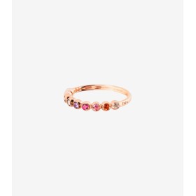 Anello Dodo Bollicine Oro Rosa e Pietre Preziose