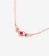 Collana Dodo Bollicine Oro Rosa 9kt Pietre Preziose