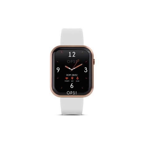 Smartwatch Ops Object Call Silicone Bianco
