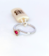 Anello Donna Davite & Delucchi Oro bianco Diamanti e Cuore Rubino AA030524RB
