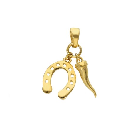 Ciondolo Portafortuna Oro Giallo 18kt