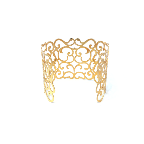 Bracciale Fantasia Rigido Oro Giallo 9kt 4 cm