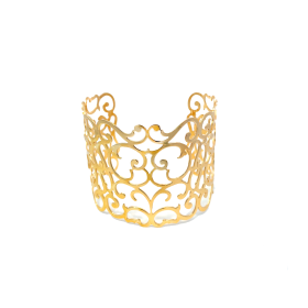 Bracciale Fantasia Rigido Oro Giallo 9kt 4 cm