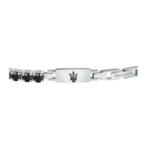 Bracciale Tennis Maserati Acciaio Zirconi Neri JM222AVC04