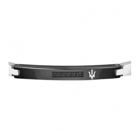 Bracciale Maserati Acciaio Diamanti Neri JM521ATY10