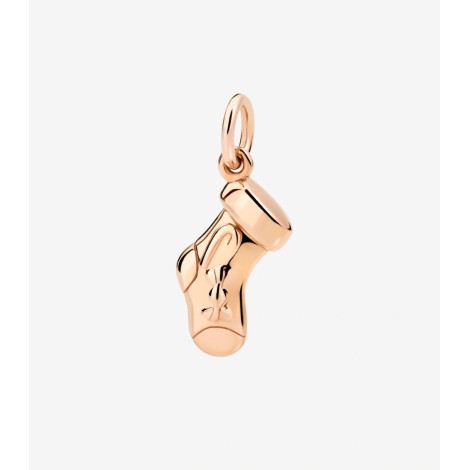 Ciondolo Dodo Calza Di Natale Oro Rosa