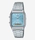 Orologio Casio Digitale Vintage Edgy Collection Acciaio Blu Ghiaccio AQ-230A-2A1MQYES