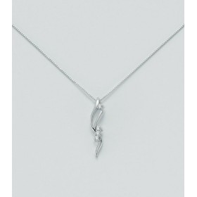 Collana Miluna Oro Bianco 18kt Diamanti G SI CLD2999