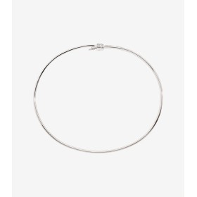 Bracciale Bangle Dodo Oro Bianco 18kt e Diamanti Bianchi