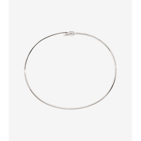 Bracciale Bangle Dodo Oro Bianco 18kt e Diamanti Bianchi