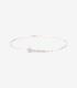 Bracciale Bangle Dodo Oro Bianco 18kt e Diamanti Bianchi