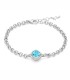 Bracciale Miluna Gemma del Cielo Topazio Argento BRD960