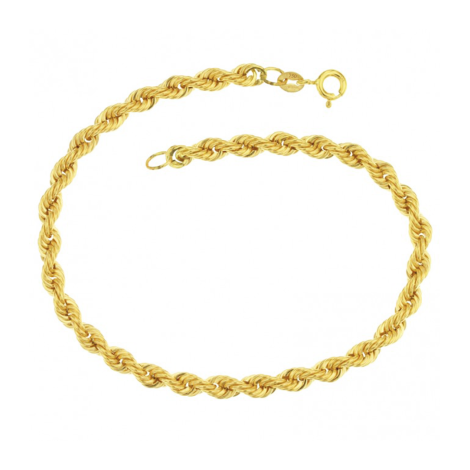 Bracciale Raggi Maglia Torchon in Oro Giallo 18kt