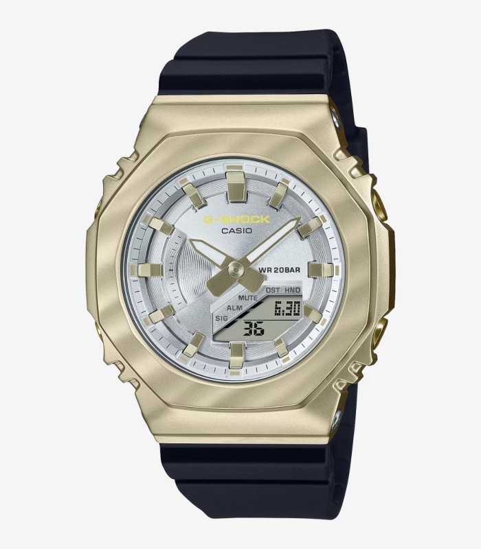Casio G-Shock GM-S2110-7A6ER Orologio Uomo Quarzo Sportivo - Bianco Con Dettagli Rosa, Analogico-Digitale, 20 ATM, Cronometro E Sveglia - 4