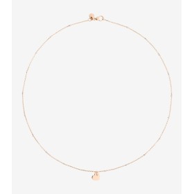Collana Dodo Mini Cuore Oro Rosa 9kt e Oro Bianco 9kt
