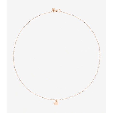 Collana Dodo Mini Cuore Oro Rosa 9kt e Oro Bianco 9kt