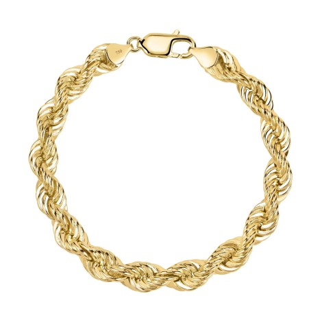 Bracciale Catena Torchon Grande Oro Giallo 18kt