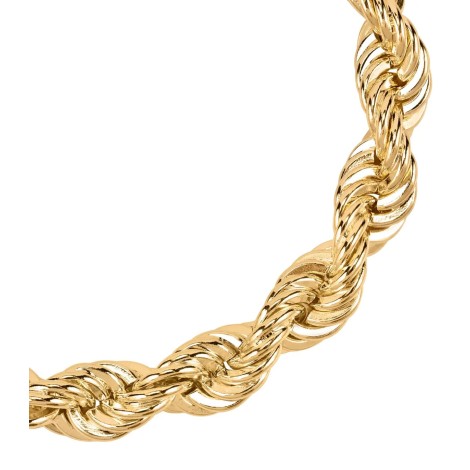 Bracciale Catena Torchon Grande Oro Giallo 18kt dettagli