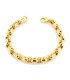 Bracciale Catena Rolò Ovale Grande Oro Giallo 18kt