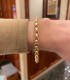 Bracciale Catena Rolò Ovale Grande Oro Giallo 18kt indossato