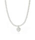 Collana Perle Con Cuore Zircone