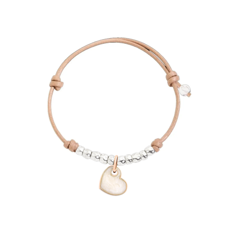 Bracciale Dodo Charm Cuore Bianco