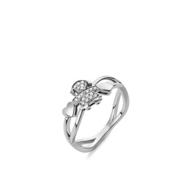 Anello LeBebè I Preziosi Oro Bianco 18kt e Diamanti LBB126