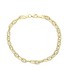 Bracciale Catena Traversino Oro Giallo e Oro Bianco 18kt