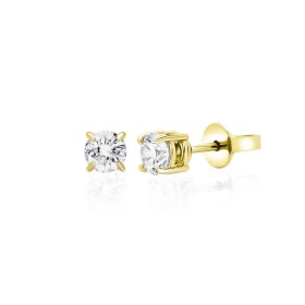Orecchini Punto Luce Oro Giallo 9kt E Diamanti