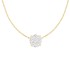 Collana Punto Luce Pavè Oro Giallo 9kt E Diamanti