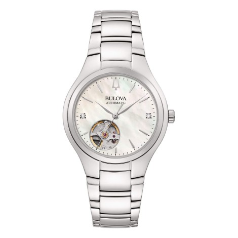 Orologio Bulova Lady Automatic Open Heart 96P247 Madreperla