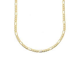Collana Catena Figaro 45cm Oro Giallo 9k
