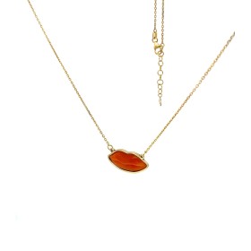 Collana Bocca di Corallo Oro 9kt chiusura
