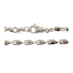 Bracciale Tubetti Oro Bianco 9kt